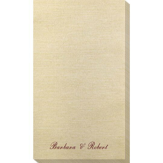 Formal Script Bamboo Luxe Guest Towels